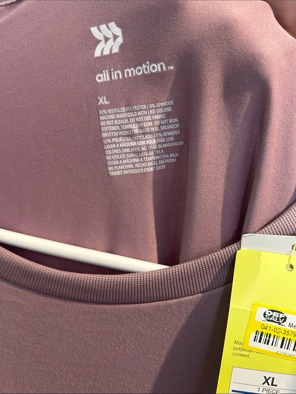 all in motion Men's Long Sleeve Crewneck in Mauve